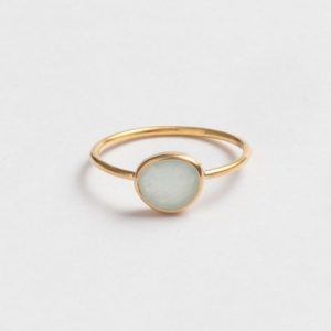 ring aquamarijn klein en fijn parel gent