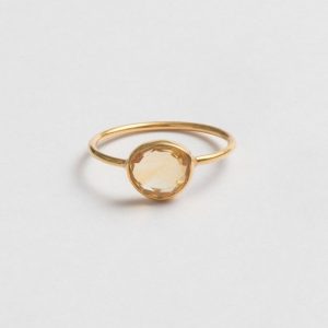ring klein fijn golden topaas goud parel gent kopen online