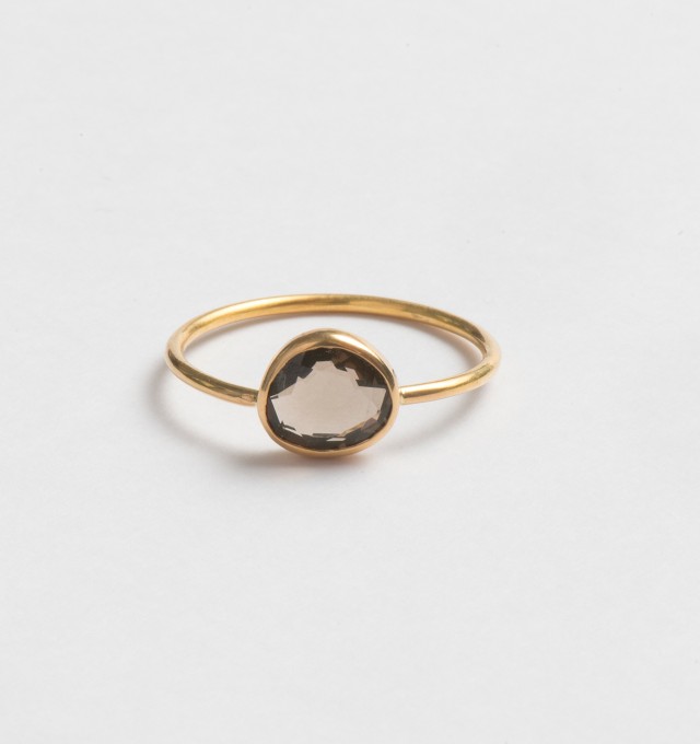 fijne ring rookkwarts smokey quartz