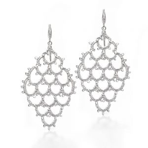 zilver statement earrings silver parel gent