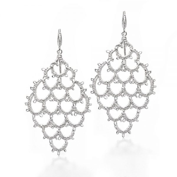 zilver statement earrings silver parel gent