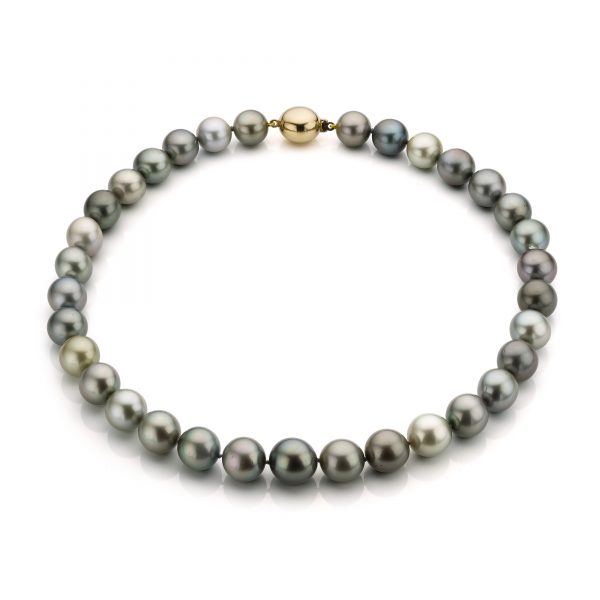 Collier tahitiparels met geelgouden slot parel gent juwelier juwelen