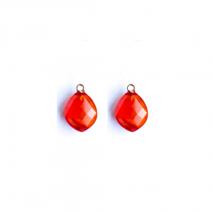 druppel carneool klein facet carnelian
