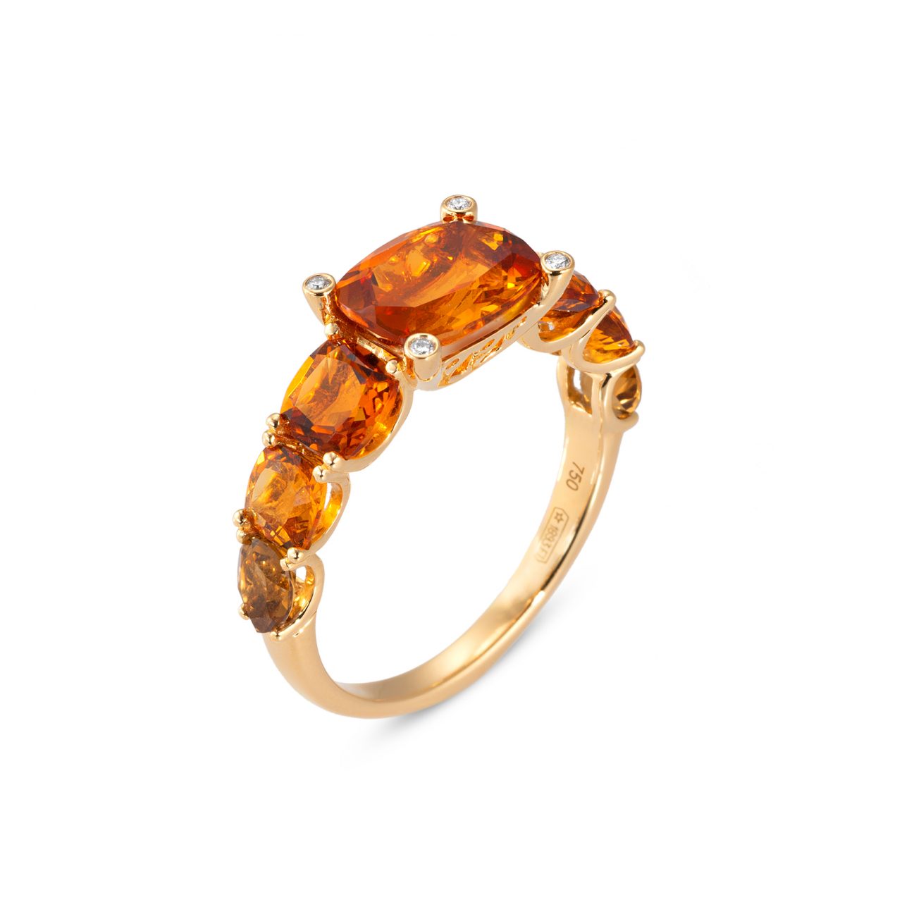 ring citrine cognac