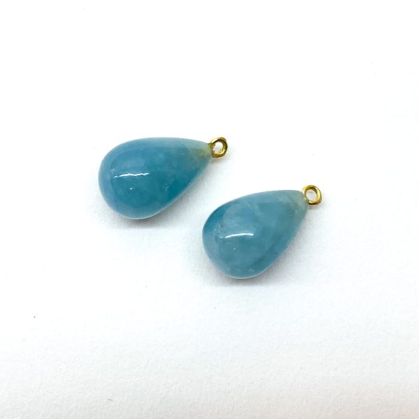 Druppel blauw aquamarijn Mix & Match oorbellen oorringen gent juwelen