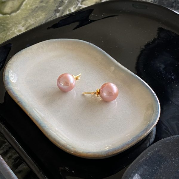 oorbellen roze echte parels Pareloorsteker Zoetwater parels kopen online