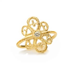 ring champagne diamant Brigitte Adolph verlovingsring romantisch