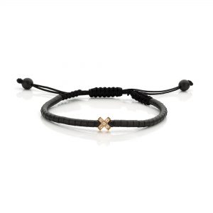 Armbandje Keramiek Kruisje fijn armbandje kruisje diamanten macramé