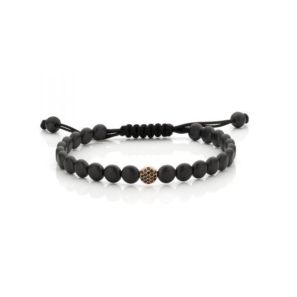 armbandje met zwarte diamanten maison de greef