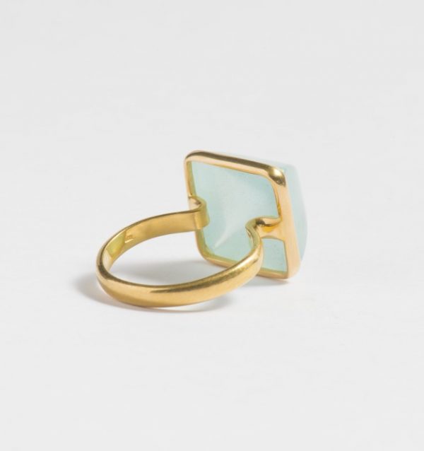 ring aquamarijn blauw kopen