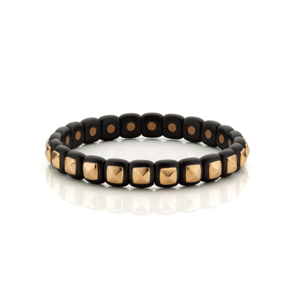 Armband Keramiek Studs Roosgoud