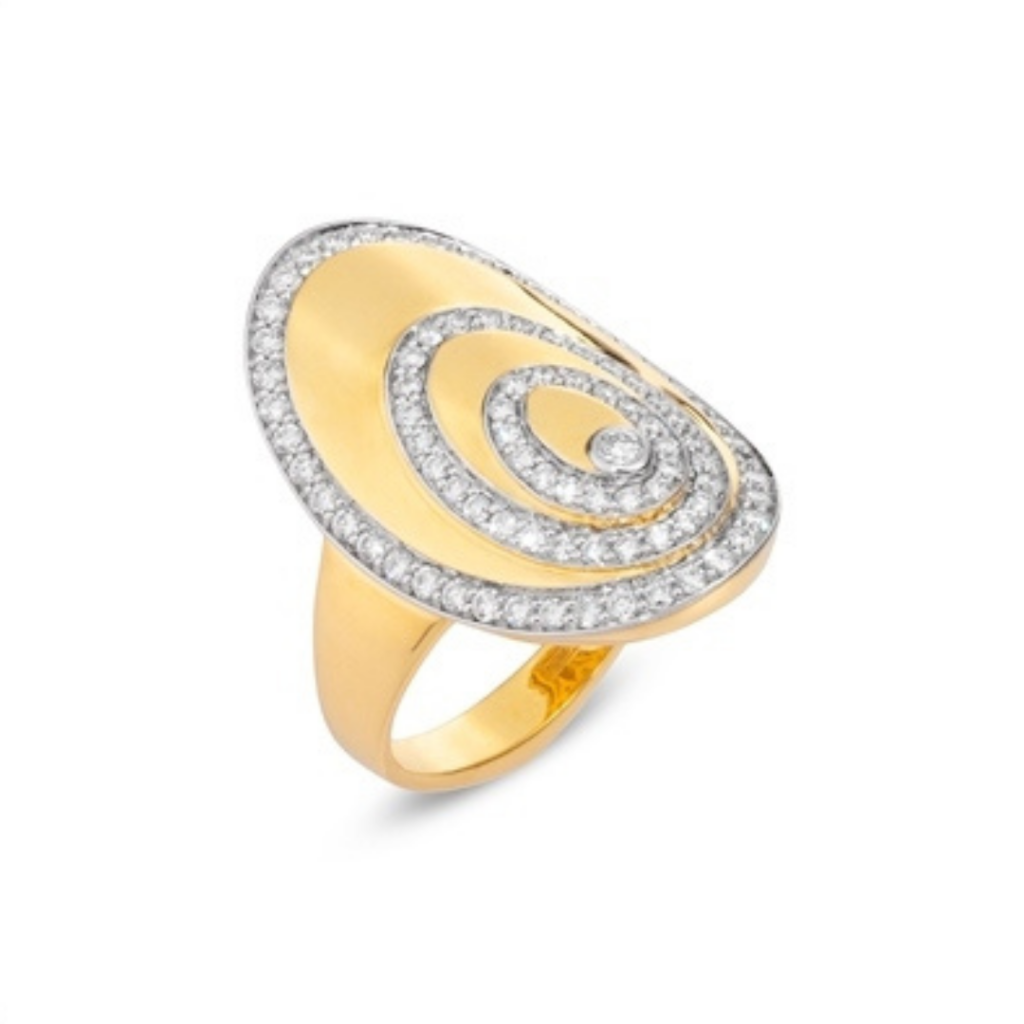 Ring gezet diamanten gent juwelier