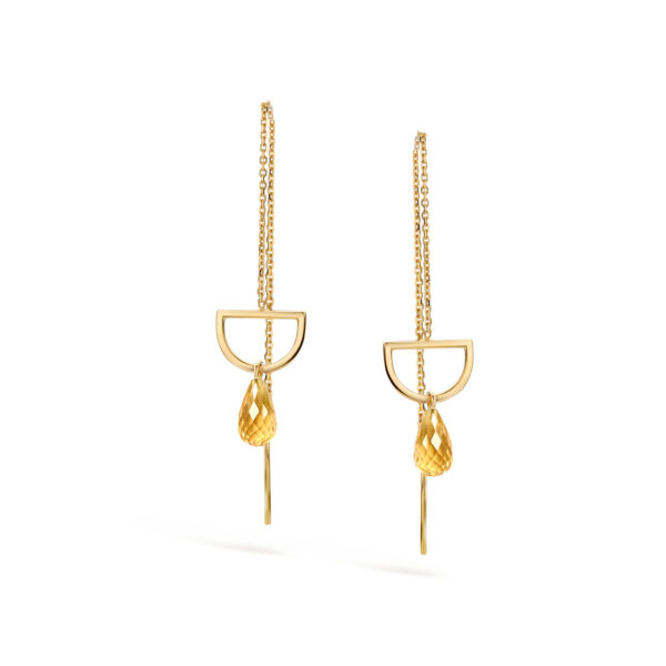 oorbellen Golden Topaas