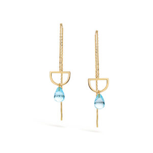 oorbellen Blue topaas zwieig gent kopen 18k goud