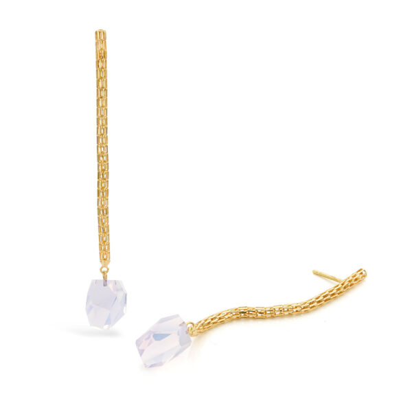 Oorbellen Neon Quartz Pink Earrings