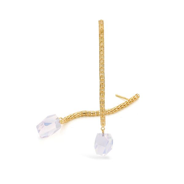 Oorbellen Neon Quartz Pink Earrings