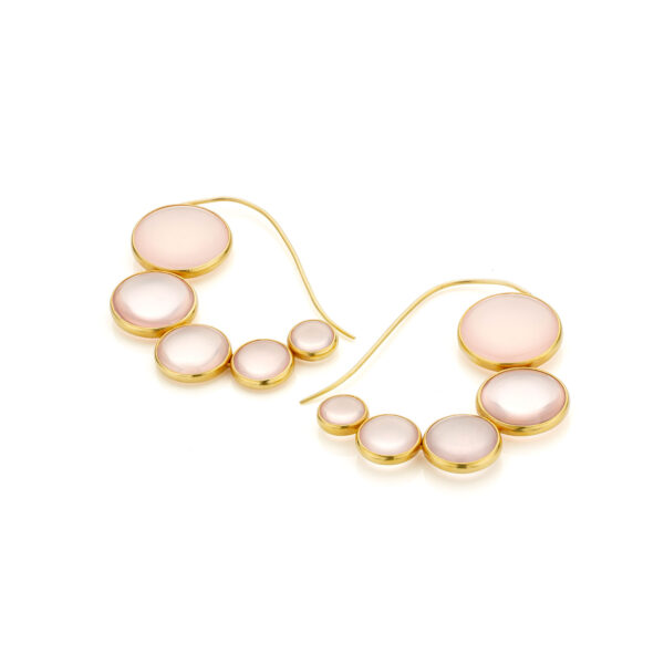 earrings pink quartz Adelline