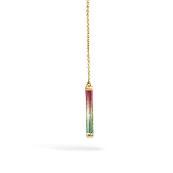 Bicolor Tourmaline Watermelon Tourmalijn necklace