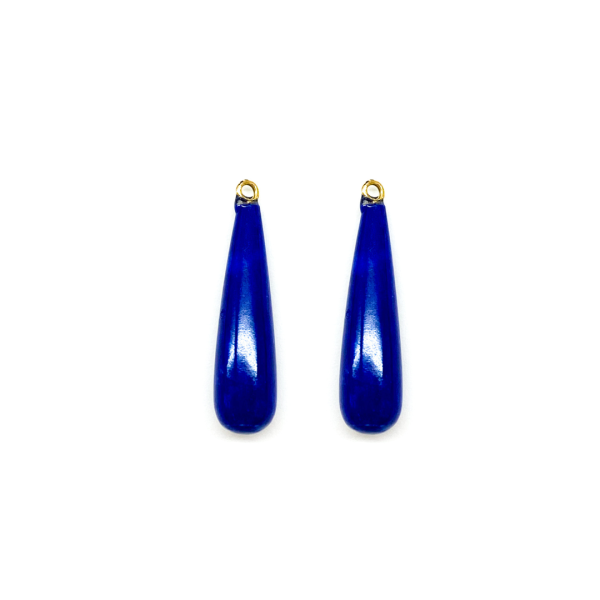 Lapis Lazuli blauw druppel oorbellen koningsblauwe druppel earrings