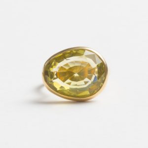 RG027 Ring Lemon Citrine Quartz