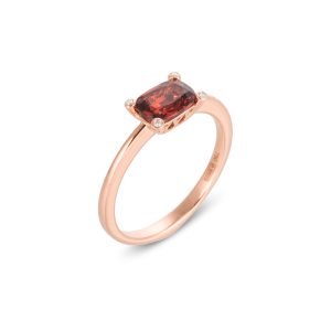 ring granaat verlovingsring garnet warmrood