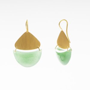 Oorbellen Aventurine groen edelsteen earrings colorful