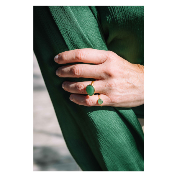 Ring Aventurijn Adelline Groen edelsteen aventurine