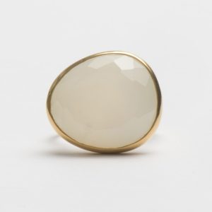 Ring Maansteen Big Moonstone statement crystal