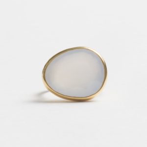 Ring Chalcedoon chalcedony kleursteen statement ring